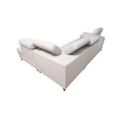 Ecksofa Verona VII mit Schlaffunktion in Veloursstoff, Vena 14 – Eleganz und Funktionalität