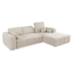 Luxor I Corner Sofa with Sleeping Function in Plecionka Fabric, Wind 90 - Luxury and Comfort in Your Living Room