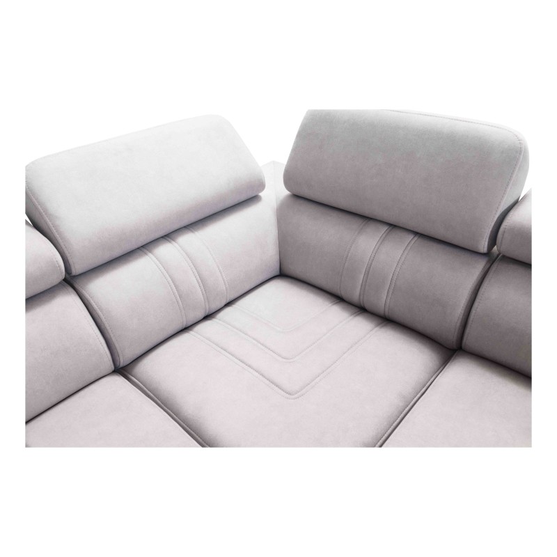 Verona VII corner sofa with a sleeping function in Velvet fabric, Vena 10 – elegance and functionality