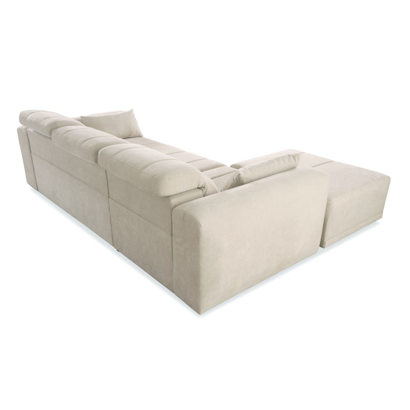 Ecksofa Luxor I mit Schlaffunktion im Stoff Plecionka, Wind 28 - Luxus und Komfort in Ihrem Wohnzimmer