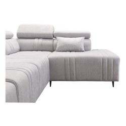 Ecksofa Verona VII mit Schlaffunktion in Samtstoff, Vena 9 – Eleganz und Funktionalität