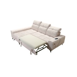 Ascot I corner sofa with a sleeping function and USB port | Furniture with a timeless style