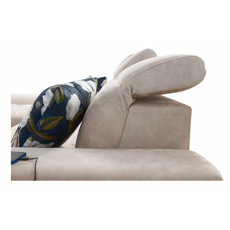 Ascot I corner sofa with a sleeping function and USB port | Furniture with a timeless style