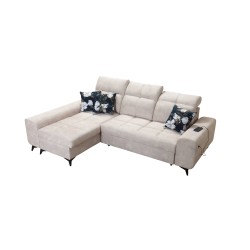 Ascot I corner sofa with a sleeping function and USB port | Furniture with a timeless style