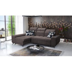 Sofá esquinero Ascot I con función para dormir y puerto USB | Muebles de estilo atemporal.