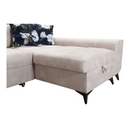 Ascot I corner sofa with a sleeping function and USB port | Furniture with a timeless style