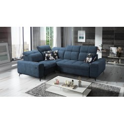 Ecksofa Ascot II mit Schlaffunktion, USB-Anschluss und verstellbaren Kopfstützen Velours, Wave 14 | Ihre Möbelmarke