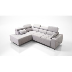 Ecksofa Verona VII mit Schlaffunktion aus Samtstoff, Vena 20 – Eleganz und Funktionalität
