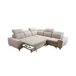Ascot III Corner Sofa with Sleeping Function, USB Port, and Headrests | Your Classy Furniture