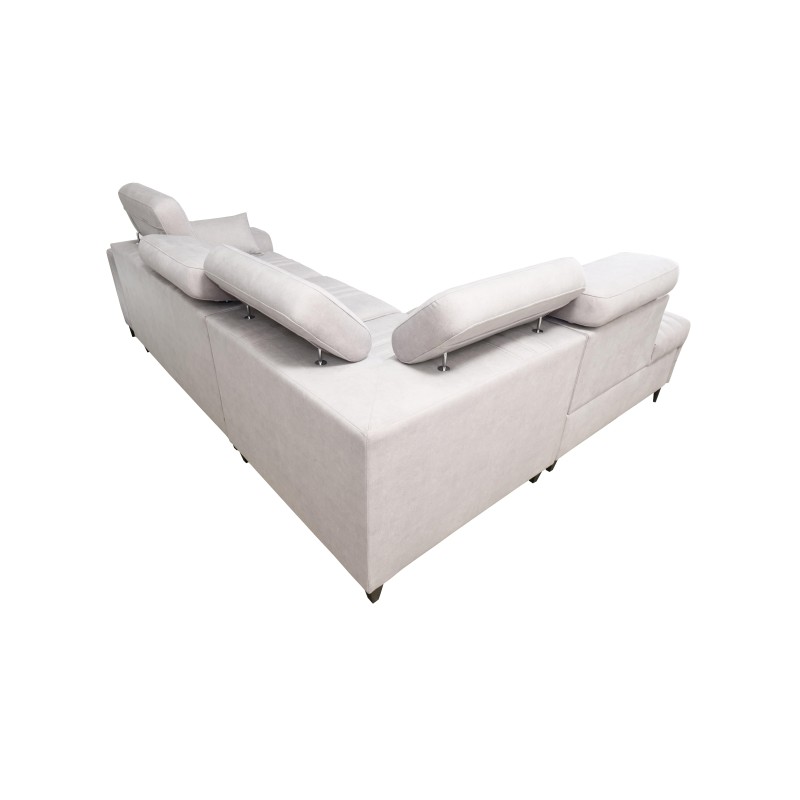 Verona VII corner sofa with a sleeping function in Velour fabric, Vena 14 – elegance and functionality