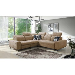 Ascot III Corner Sofa with Sleeping Function, USB Port, and Headrests | Your Classy Furniture
