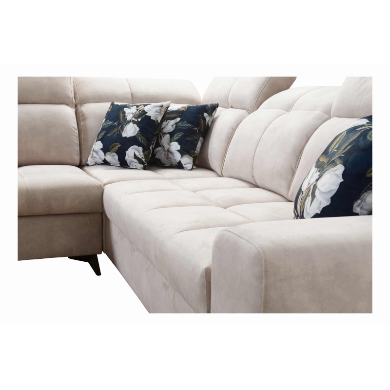 Ascot III Corner Sofa with Sleeping Function, USB Port, and Headrests | Your Classy Furniture