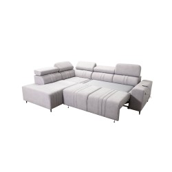 Narożnik Verona VII z funkcją spania w tkaninie Welur, Vena 10 – elegancja i funkcjonalność