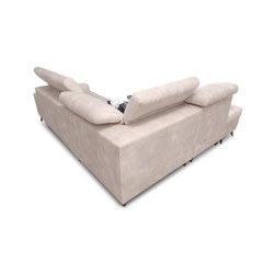 Ascot VII corner sofa with sleeping function, USB port, adjustable headrests – sophistication and comfort in one