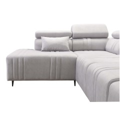 Esquina Verona VII con función de cama en tela de terciopelo, Vena 8: elegancia y funcionalidad