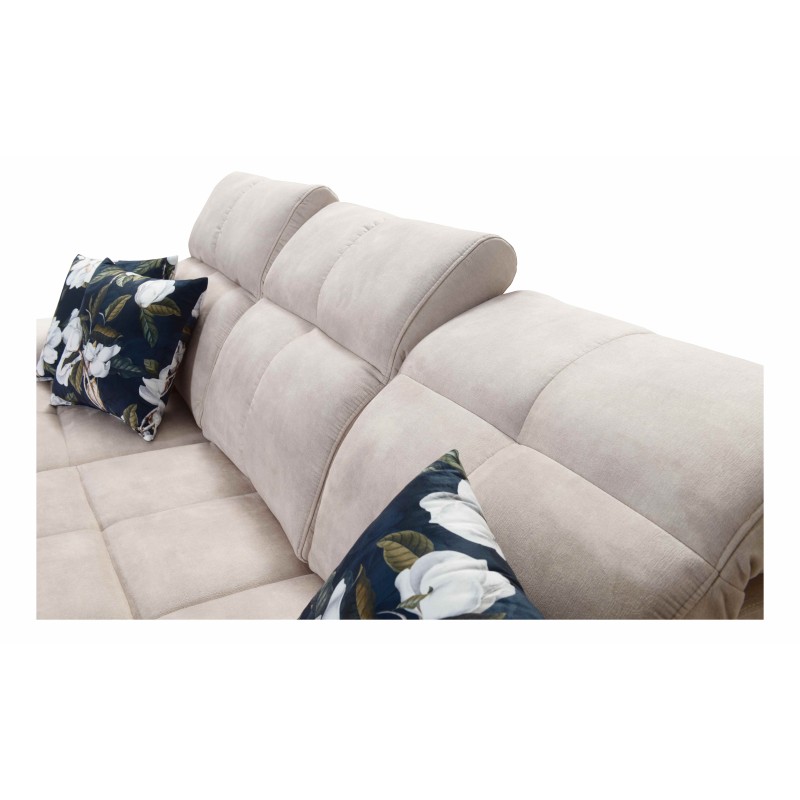 Esquina Ascot IX con función de cama, puerto USB y reposacabezas ajustables - Terciopelo, Wave 5