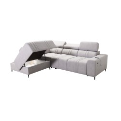 Ecksofa Verona VII mit Schlaffunktion in Veloursstoff, Vena 8 – Eleganz und Funktionalität