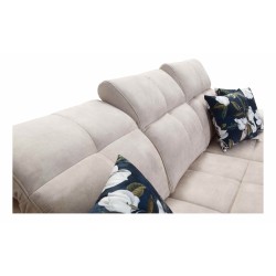 Esquina Ascot IX con función de cama, puerto USB y reposacabezas ajustables - Terciopelo, Wave 5