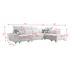 Ascot XI Corner Sofa with Sleeping Function - Luxury and Comfort in Your Home