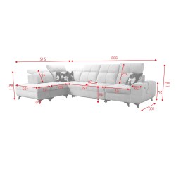Ecksofa Ascot XI mit Schlaffunktion - Luxus und Komfort in Ihrem Zuhause