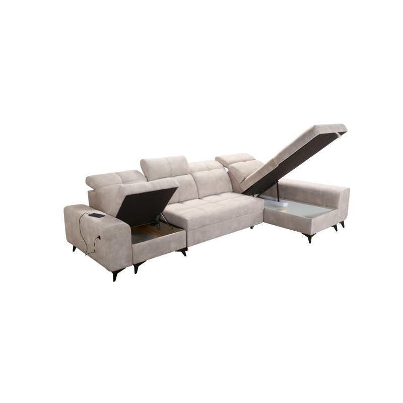 Ascot XII Corner Sofa with Sleeping Function - Comfort and Functionality in One