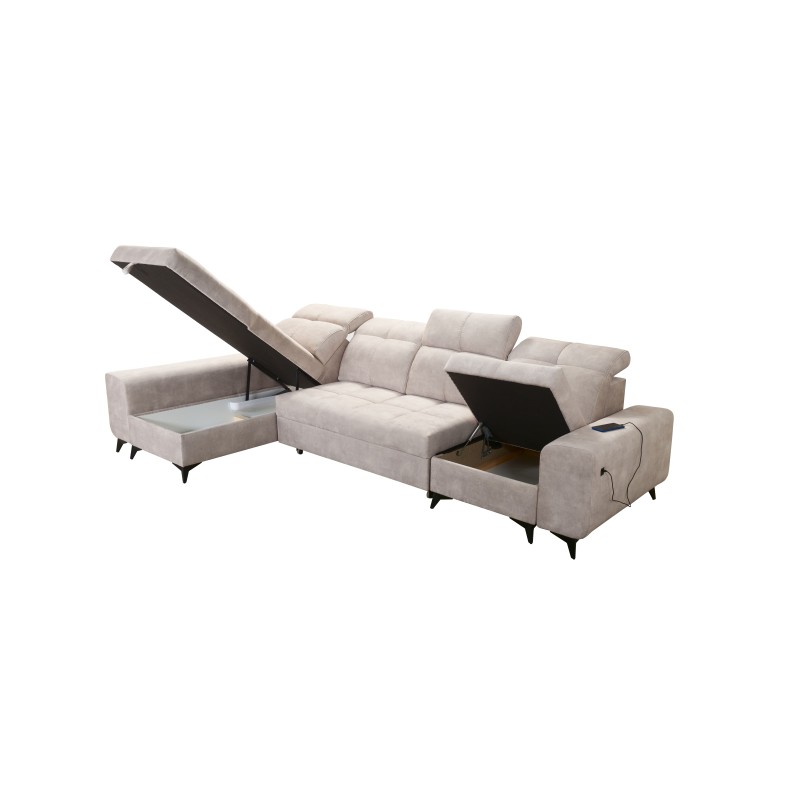Ascot XII Corner Sofa with Sleeping Function - Comfort and Functionality in One