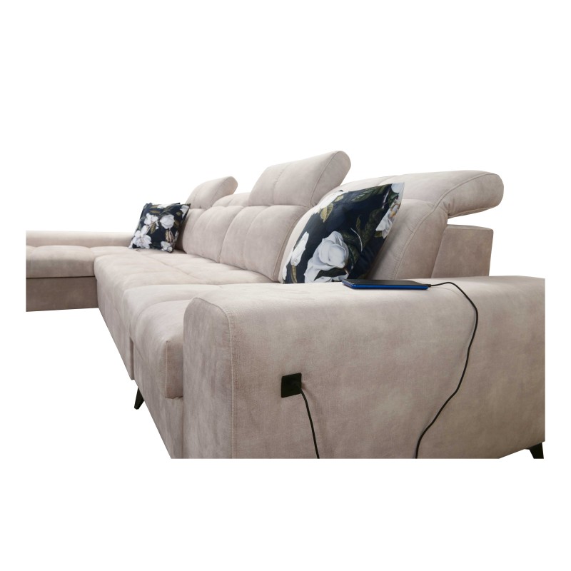 Ascot XII Corner Sofa with Sleeping Function - Comfort and Functionality in One