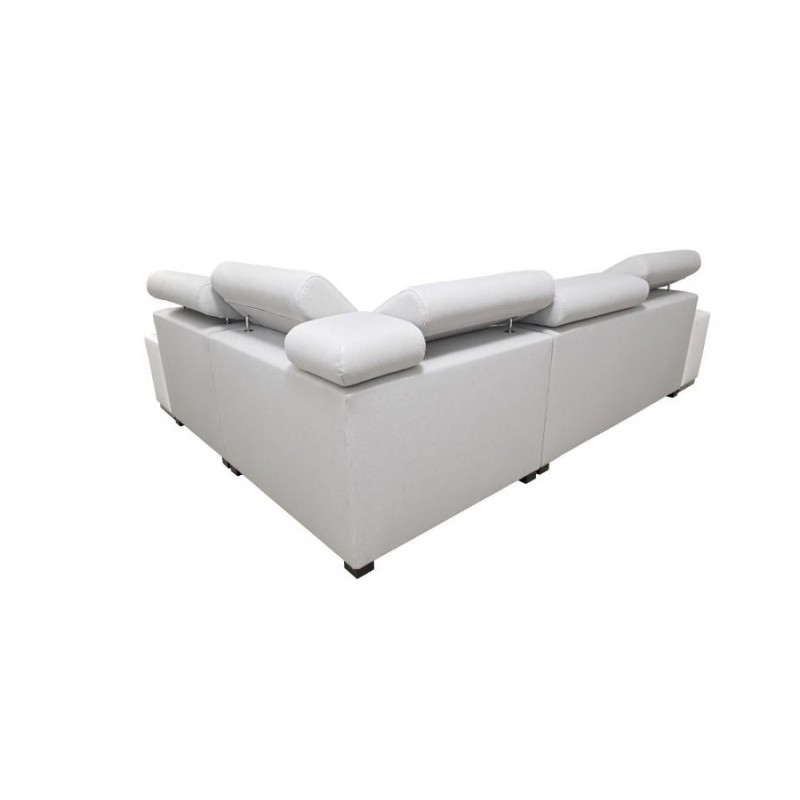 Napoli II corner sofa with sleeping function and bar - Weave, Sawana 14 + Eco-leather + Eco-leather