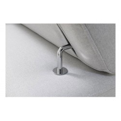 Ecksofa Napoli II mit Schlaffunktion und Bar - Samt, Amor Velvet 4314 + Kunstleder + Kunstleder