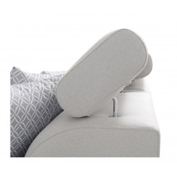 Esquina Napoli I mini con función de cama y bar - Terciopelo, Amor Velvet 4301 + Eco-cuero + Eco-cuero