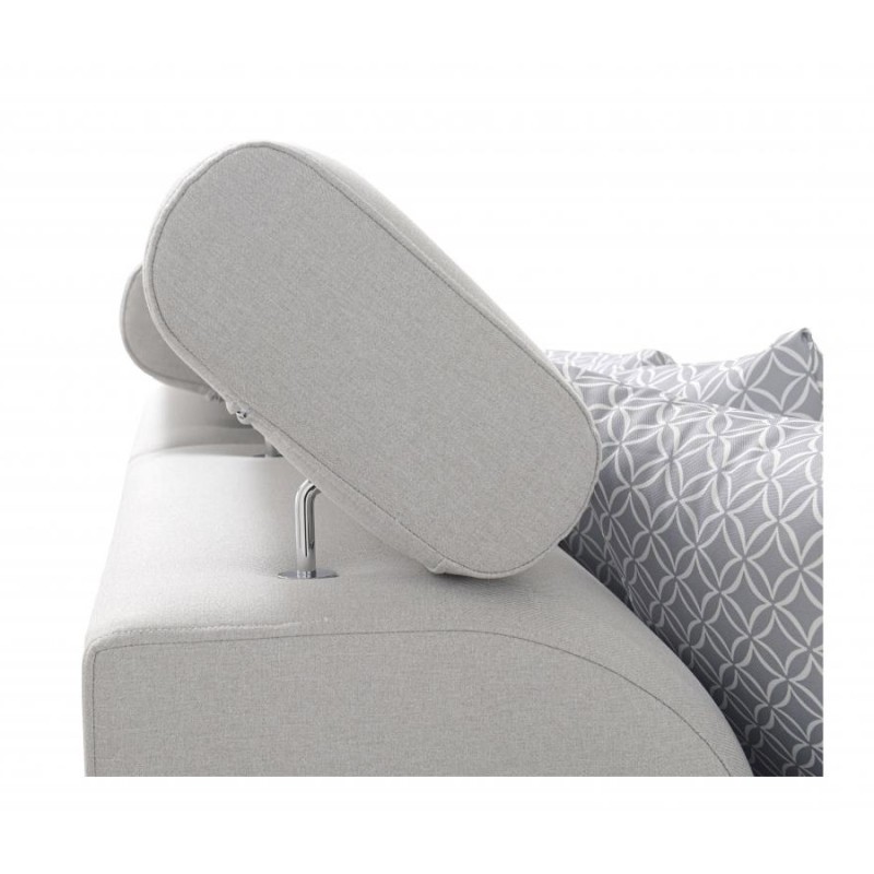 Napoli I Mini Corner Sofa with Sleeping Function and Bar - Velvet, Amor Velvet 4314 + Eco-leather + Eco-leather