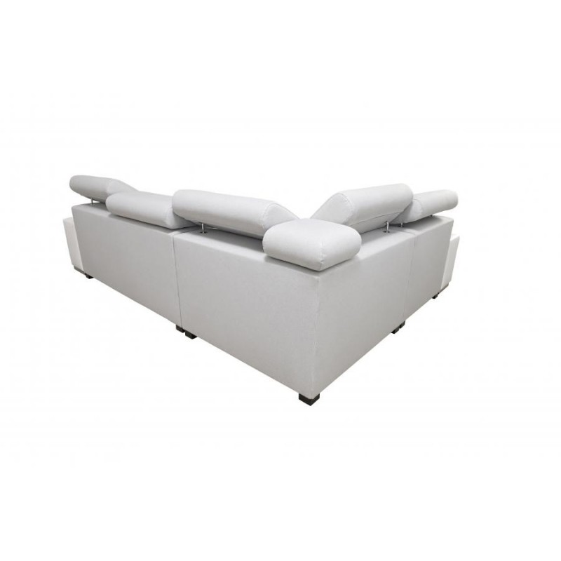 Napoli II corner sofa with sleeping function and bar - Weave, Sawana 14 + Eco-leather + Eco-leather