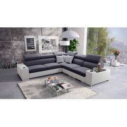 Napoli III Corner Sofa with Sleeping Function | Luxurious Corner Sofa with Opening Bar