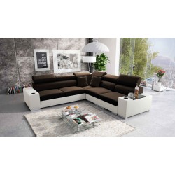 Napoli III Corner Sofa with Sleeping Function | Luxurious Corner Sofa with Opening Bar