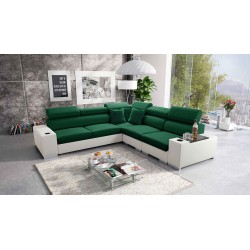 Napoli III Corner Sofa with Sleeping Function | Luxurious Corner Sofa with Opening Bar