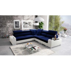Napoli III Corner Sofa with Sleeping Function | Luxurious Corner Sofa with Opening Bar
