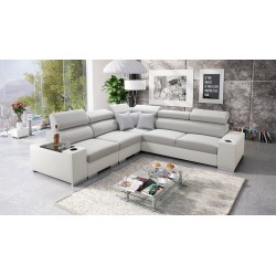 Napoli III Corner Sofa with Sleeping Function | Luxurious Corner Sofa with Opening Bar