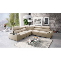 Napoli III Corner Sofa with Sleeping Function | Luxurious Corner Sofa with Opening Bar