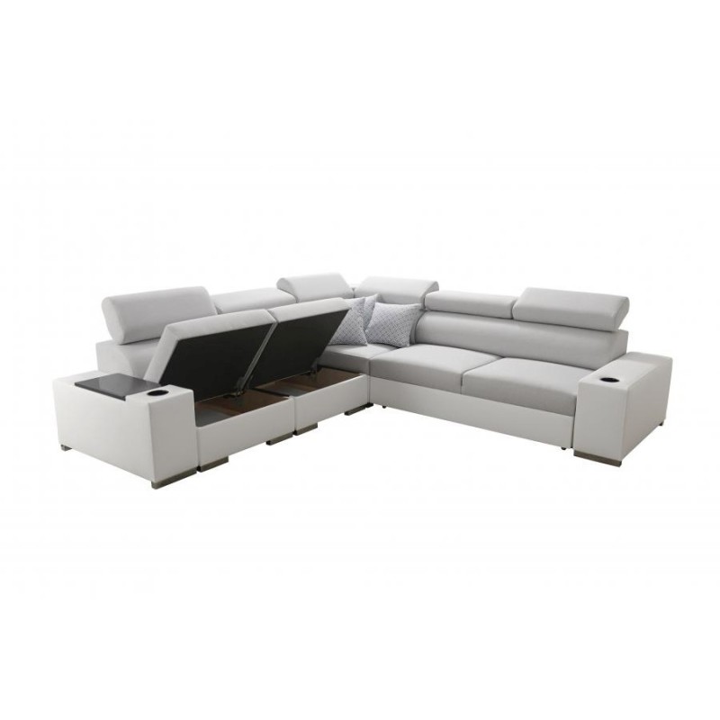Napoli III Corner Sofa with Sleeping Function | Luxurious Corner Sofa with Opening Bar