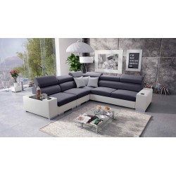 Napoli III Corner Sofa with Sleeping Function | Luxurious Corner Sofa with Opening Bar