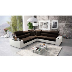 Napoli III Corner Sofa with Sleeping Function | Luxurious Corner Sofa with Opening Bar