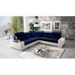 Napoli III Corner Sofa with Sleeping Function | Luxurious Corner Sofa with Opening Bar