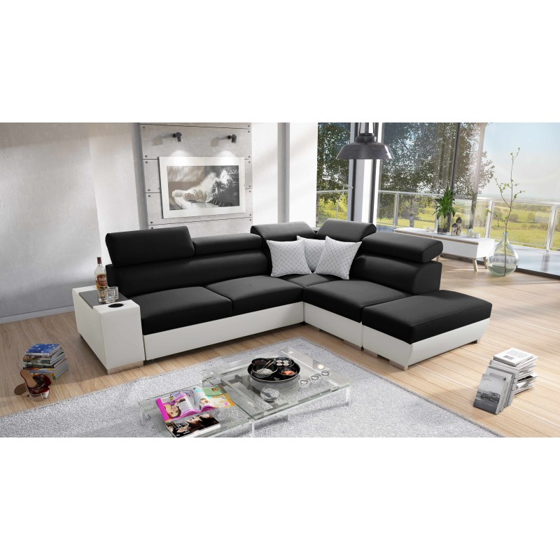 Napoli III corner sofa with sleeping function - elegance and functionality in one