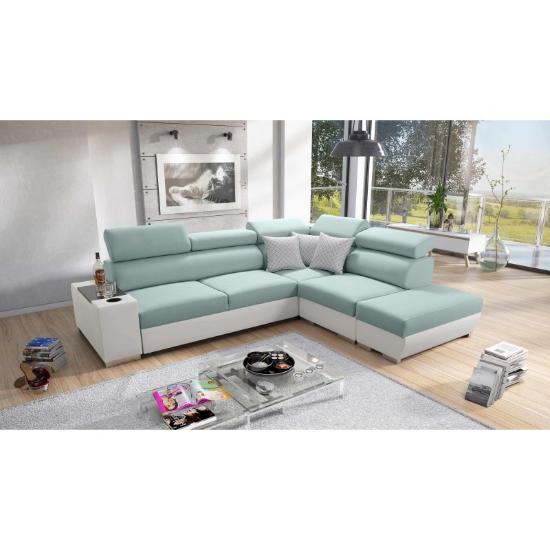 Napoli III corner sofa with sleeping function - elegance and functionality in one