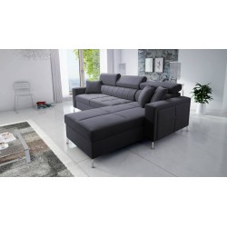 Narożnik Oslo I Maxi z funkcją spania Velvet, Jaguar 2191 | Fantastyczny komfort i styl w Twoim domu