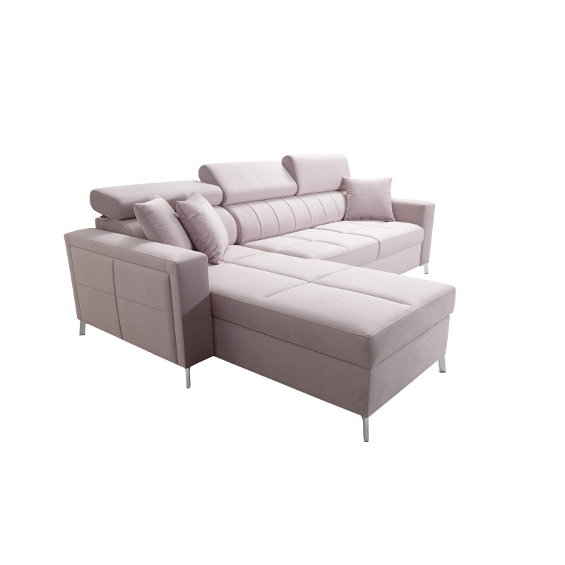 Oslo I Maxi Ecksofa mit Schlaffunktion Velvet, Jaguar 2162 | Fantastischer Komfort und Stil für Ihr Zuhause