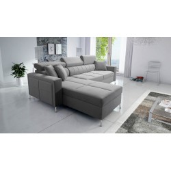 Oslo I Maxi Corner Sofa with Sleeping Function Velvet, Jaguar 2167 | Fantastic Comfort and Style in Your Home