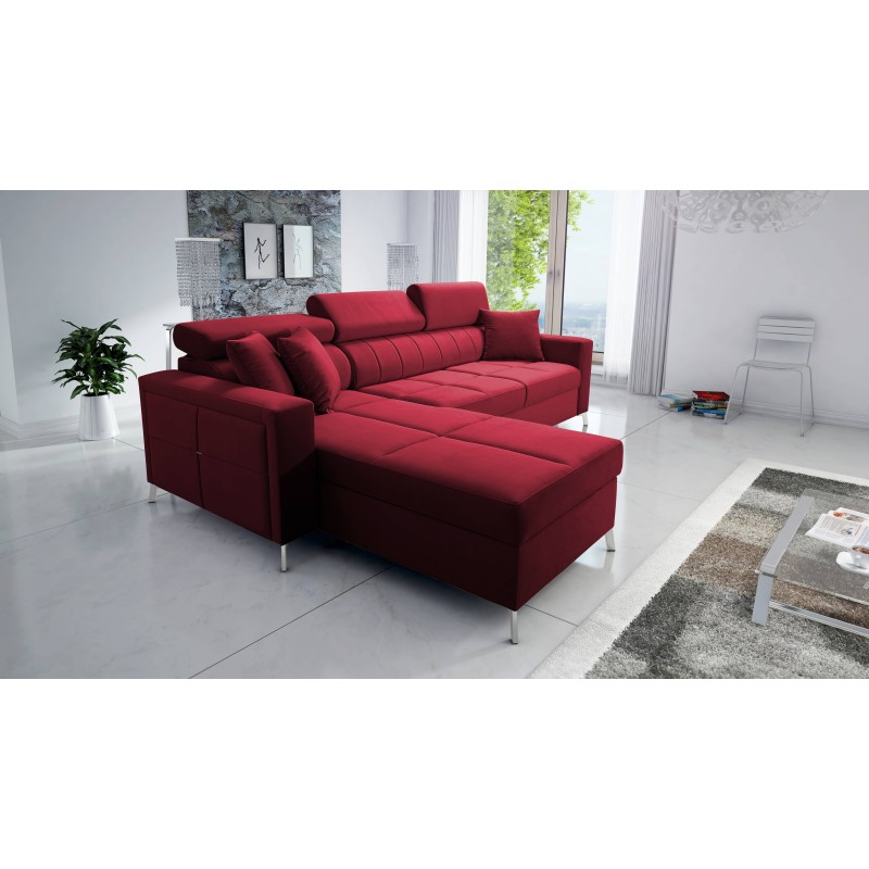 Oslo I Maxi Ecksofa mit Schlaffunktion Velvet, Jaguar 2181 | Fantastischer Komfort und Stil in Ihrem Zuhause