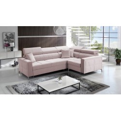 Esquina Oslo II con función de cama y compartimento para ropa de cama Velvet, Jaguar 2170 | Comodidad y funcionalidad al más alt