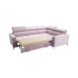 Esquina Oslo II con función de cama y compartimento para ropa de cama Velvet, Jaguar 2170 | Comodidad y funcionalidad al más alt